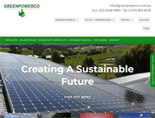 Tablet Screenshot of greenpowerco.com.au